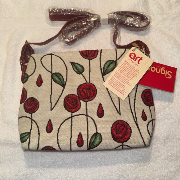 Signare Tapestry Crossbody Bag Mackintosh Simple Rose - Picture 2 of 4